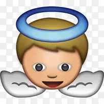 Emojipedia天使微笑-小天使