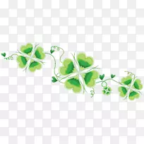 四叶草插花艺术.幸运符号