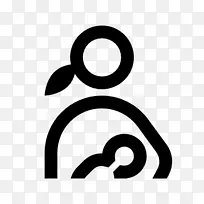 电脑图标母乳喂养婴儿字体-母乳喂养