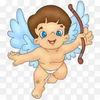 丘比特情人节婴儿剪贴画-婴儿天使