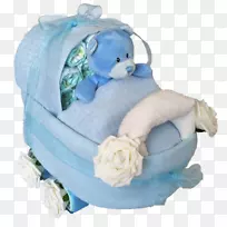 尿布蛋糕纸杯蛋糕婴儿运输婴儿车