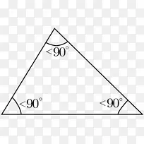 尖钝三角形内直角三角形