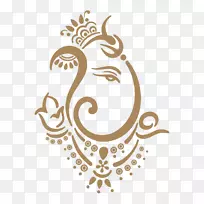 Shiva Ganesha Ganesh Chaturthi剪贴画-Ganpati