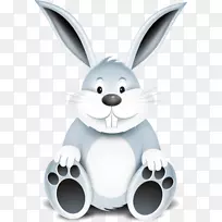 复活节兔子电脑图标快乐复活节彩蛋水彩画兔子