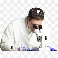 科学家实验室桌面壁纸研究显微镜-科学家
