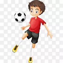 足球运动员卡通片艺术-儿童游戏