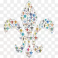 芙蓉色符号花夹艺术-文化