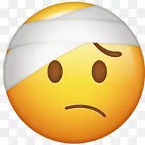 iPhoneemoji笑脸电脑图标-生病