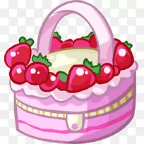 俱乐部企鹅娱乐公司草莓奶油蛋糕剪贴画草莓蛋糕