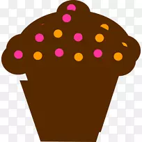 小纸杯蛋糕，松饼巧克力蛋糕烘焙店-波尔卡点