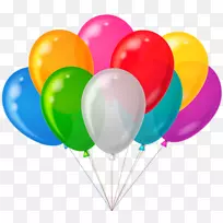 气球氦气派对生日水彩画气球