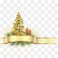 圣诞装饰、圣诞饰品、金圣诞树-新年