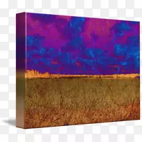 木材染色紫罗兰现代艺术-麦胚