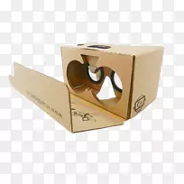 虚拟现实耳机三星设备vr头装显示器google纸板-纸板