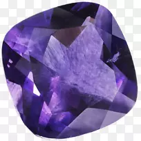 宝石紫水晶珠宝水晶蓝宝石-紫水晶