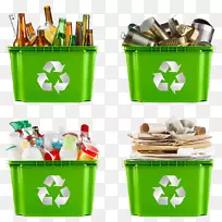 回收符号废物管理塑料回收箱