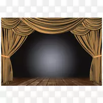 窗户处理剧场窗帘和舞台窗帘