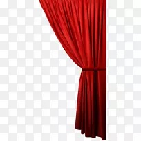 剧院窗帘和舞台窗帘红色窗户处理.窗帘
