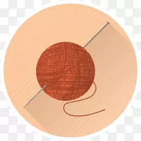 手工缝纫针线纺织电脑图标.缝纫针