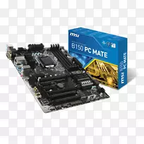 LGA 1151主板MSI ATX DDR 4 SDRAM电源插座