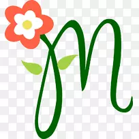 字母大小写m字母表剪辑艺术.火字母