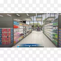 零售杂货店购物虚拟现实商店货架
