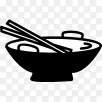 菜筷子碗夹艺术面条