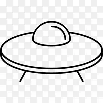 不明飞行物绘制计算机图标剪贴画-UFO