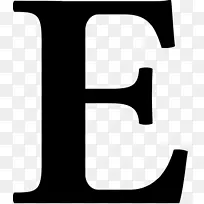 字母元音黑白字体