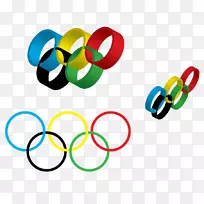 2014年冬季奥运会2012年夏季奥运会2024年夏季奥运会标志-奥林匹克五环