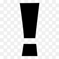 商标标志矩形字体-感叹号