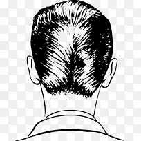 20世纪50年代梳鸭尾巴发型理发师
