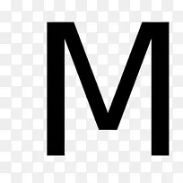 字母大小写电脑图标字母表-m