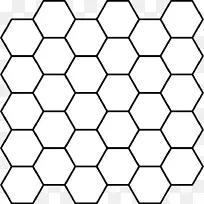 六角形瓷砖多边形镶嵌.网格纹理