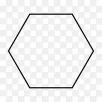 六角形棱镜二维空间几何剪贴画六边形