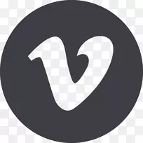 Vimeo电脑图标标识短片Vitag-SVG