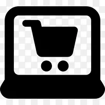 网上购物电脑图标电子商务应用商店网上商店
