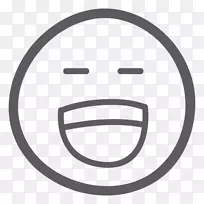 表情笑脸带着喜悦的泪水笑着