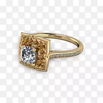 订婚戒指珠宝宝石钻石花环