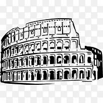 罗马竞技场古罗马历史中心古罗马剪贴画-万神殿