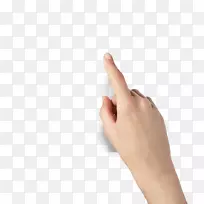 手食指拇指手臂触摸