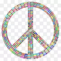和平符号剪影-和平象征