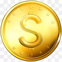金币电脑图标剪贴画金币