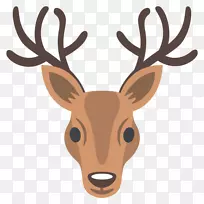 鹿表情文字短信Unicode-鹿头
