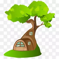 树屋剪贴画-艺术品