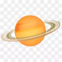 太阳系：土星电脑图标剪辑艺术行星