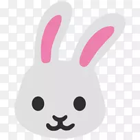 复活节兔子表情符号兔鼻