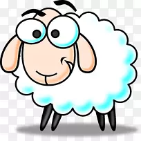 绵羊动画剪贴画-羔羊
