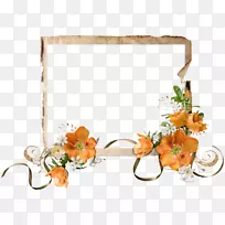 花卉画框花园玫瑰剪贴画.光泽
