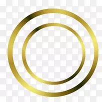 圆形材料椭圆形黄金圈